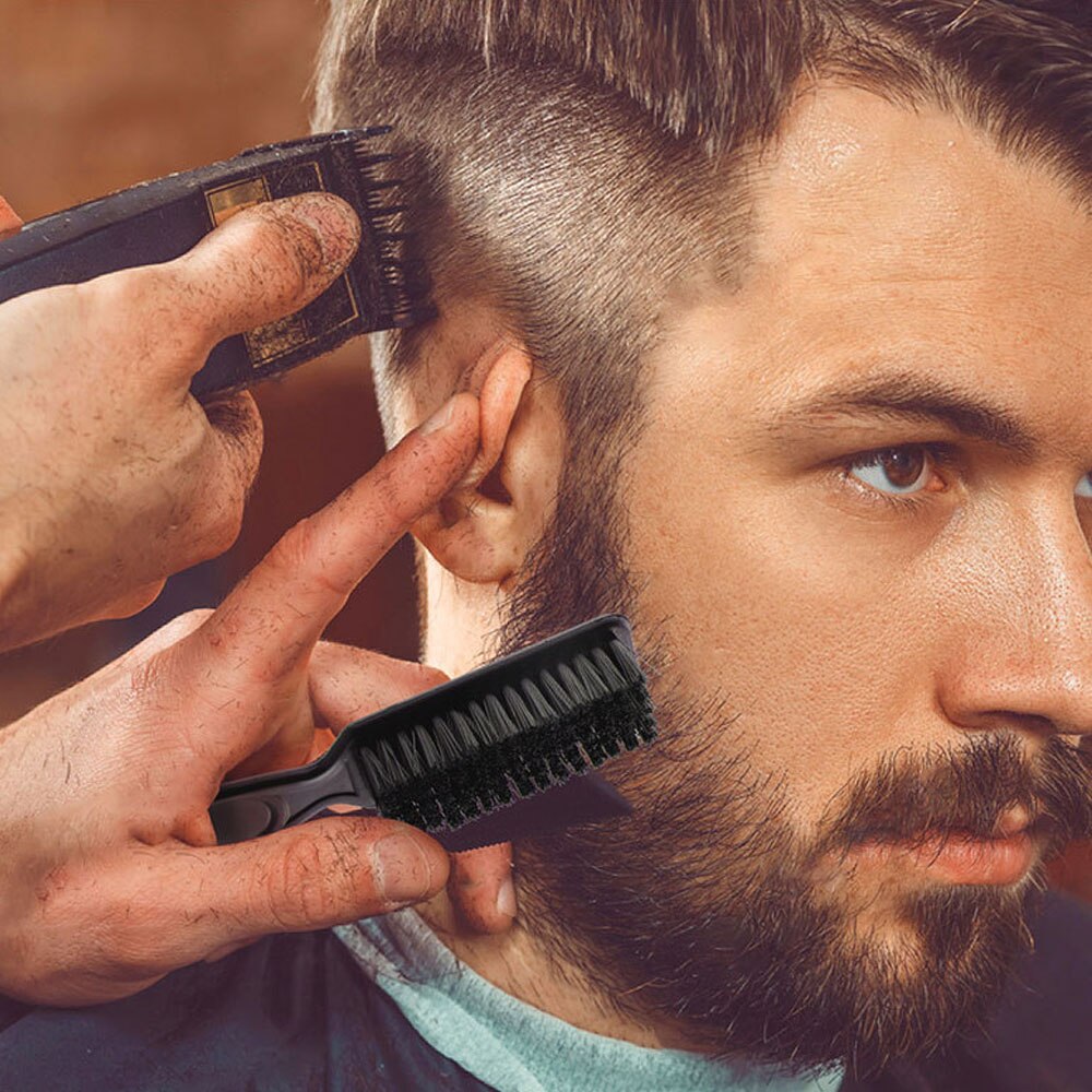 Cepillo de pelo galvanizado, mango suave, cepillo limpio del pelo, peluquero, cuello, polvo, pelo roto, peine, peluquería cuidado del cabello, herramientas