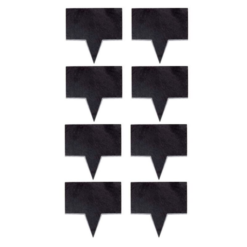 8 Stuks Kaas Markers Slate Labels Natuurlijke Leisteen Etiketten Voor Cake Boards Wasbare Mini Krijtbord Labels Tafel Decoratie: B