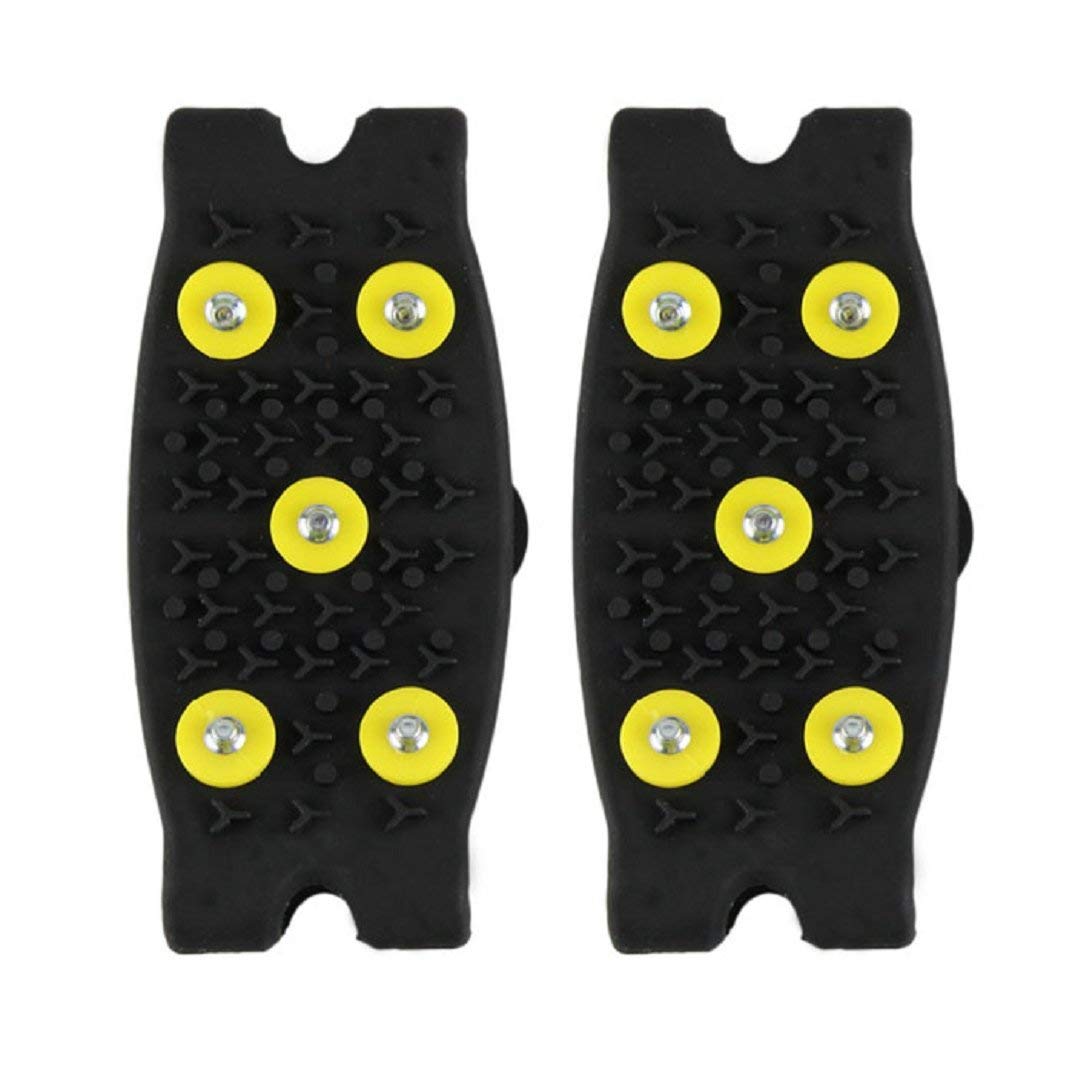 DCOS Sneeuw Ijs Klimmen Antislip Spikes Grips Stijgijzers Schoenplaten 5-Stud Schoenen Cover