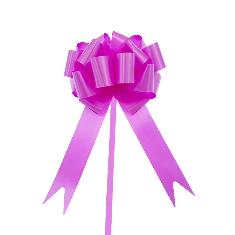 30 stuks kerstslinger bloemlint bruiloft geschenkdoos verpakking lint stereoscopische bolvormige hand getrokken bloem: Fluorescentie Geel