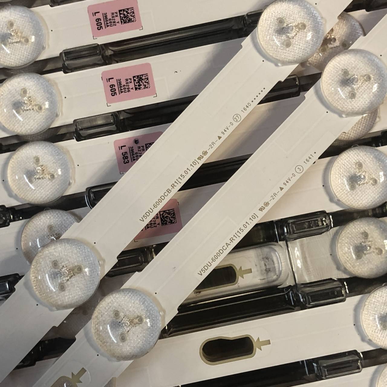 16PCS LED Bande De Rétro-Éclairage pour Samsung UE60KU6000 UN60JU7100F UE60JU6000 V5DU-600DCA 600DCB-R1 BN96-34806A 34805A 39664A 39663A