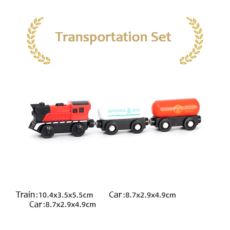 Locomotiva ferroviaria RC treno elettrico collegato magneticamente giocattolo ferroviario magnetico compatibile con binario in legno Biro per regalo per bambini: E