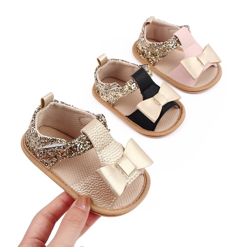 Neugeborenen Baby Mädchen Sommer Schuhe Sandalen Erste Wanderer Neugeborenen Schuhe Gummi Sohle Sandalen Kleinkind Schuhe