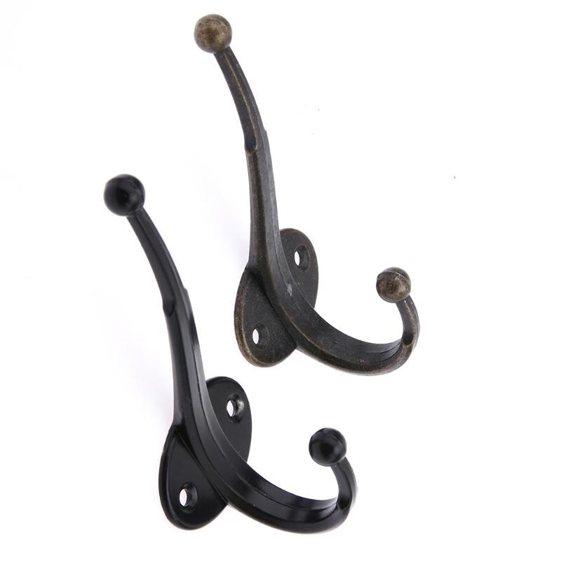 2 x Metal Handle Stainless Steel Handle Drawer Handle Hook Wall Mounted Clothes Coat Hanging Clothes Hook Bathroom Accessories