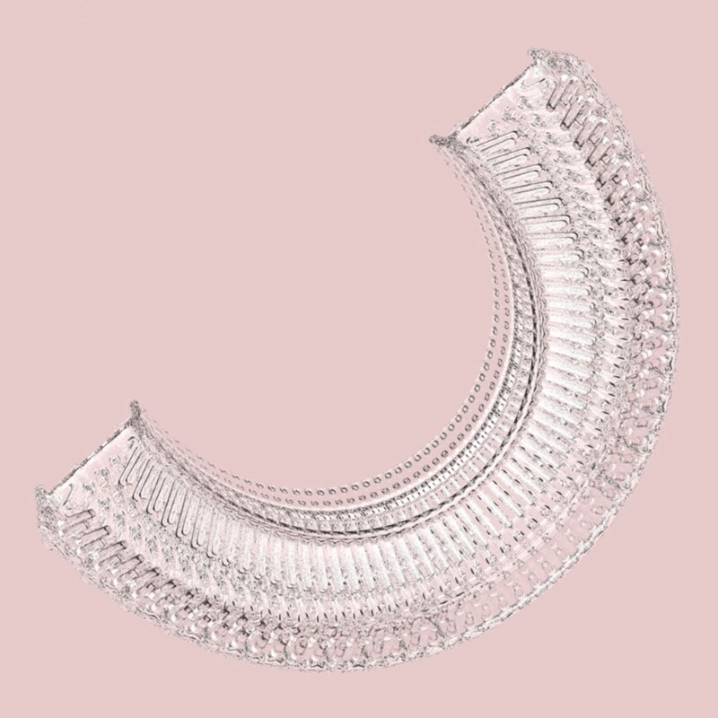Crianças em forma de u escova de dentes de grau alimentício silicone macio cabeça da escova para crianças e crianças treinamento manual escova de dentes