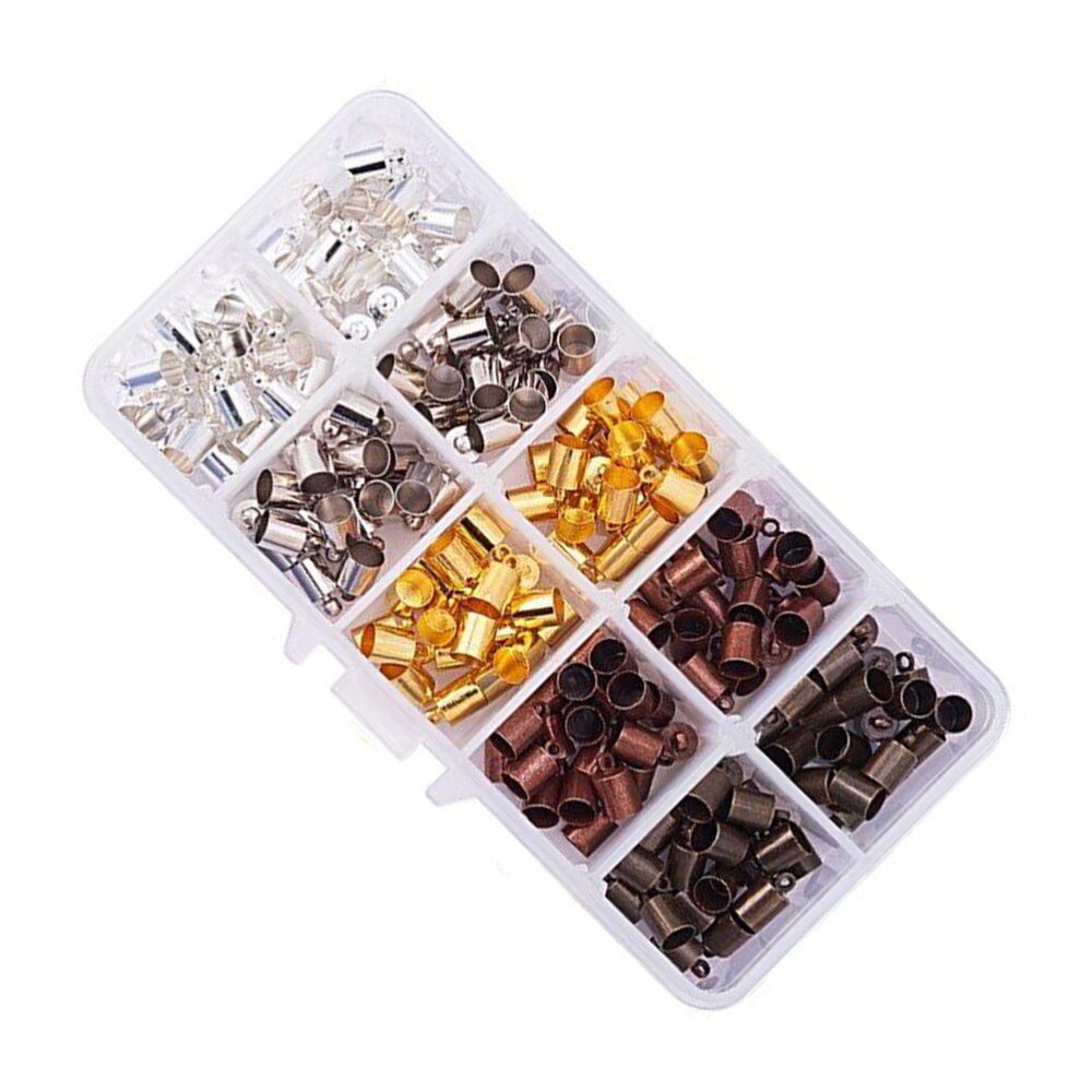 UNICRAFTALE 10Pcs Rvs Kolom Cord Ends Real 24K UNICRAFTALE 10Pcs Rvs Kolom Cord Ends Real 24K