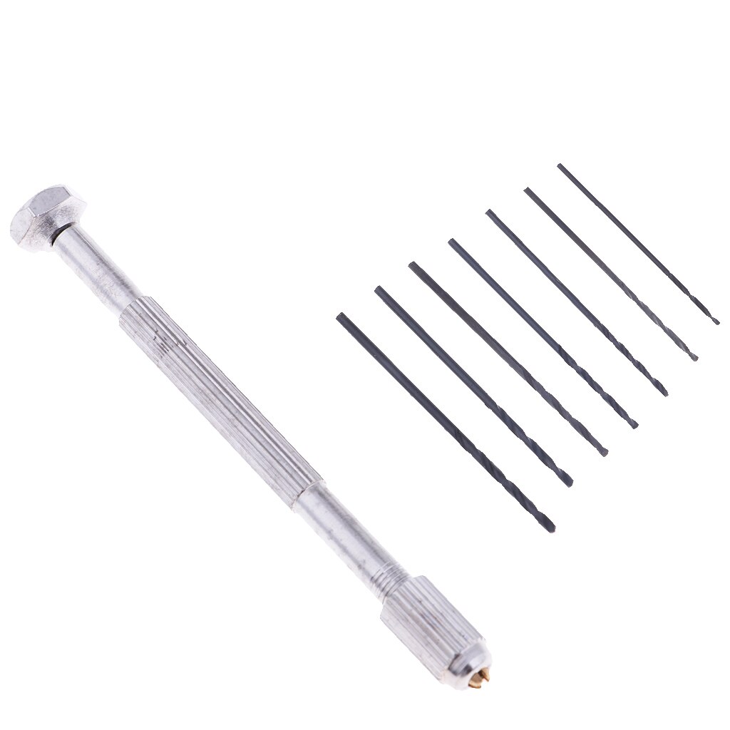 Model Diy Hand Tool 0.9-1.5 Mm Boor Met 7x Hoofd Voor 1/144 Gundam Figuur Speelgoed