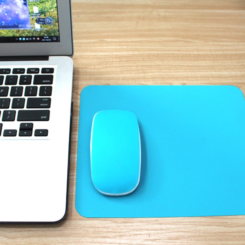 Ultra-thin Non-slip Silicone Gel Gaming Mouse Pad Mat Anti-Slip Square Mousepad Mice Wrist Rest Laptop Pad Waterproof Table Mat:  light blue