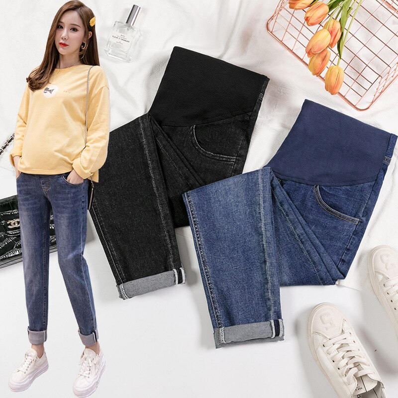 Boyfriend jeans, zwangerschapsbroeken voor zwangere vrouwen, casual losse jeans, zwangerschapsbroeken, zwangerschapskleding