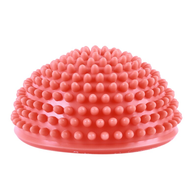 freundlicher Hemisphäbetreffend draussen Sport Zubehör treten Steine stachelig Massage Gleichgewicht Ball Yoga Halbe Ball Sensorische Integration Ball: Orange