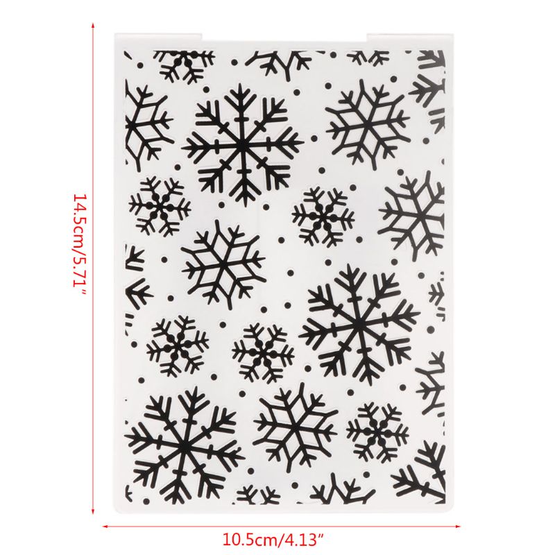 Plastic Embossing Folder Template For DIY Scrapbook Photo Album Card Paper Craft Christmas Snowflake