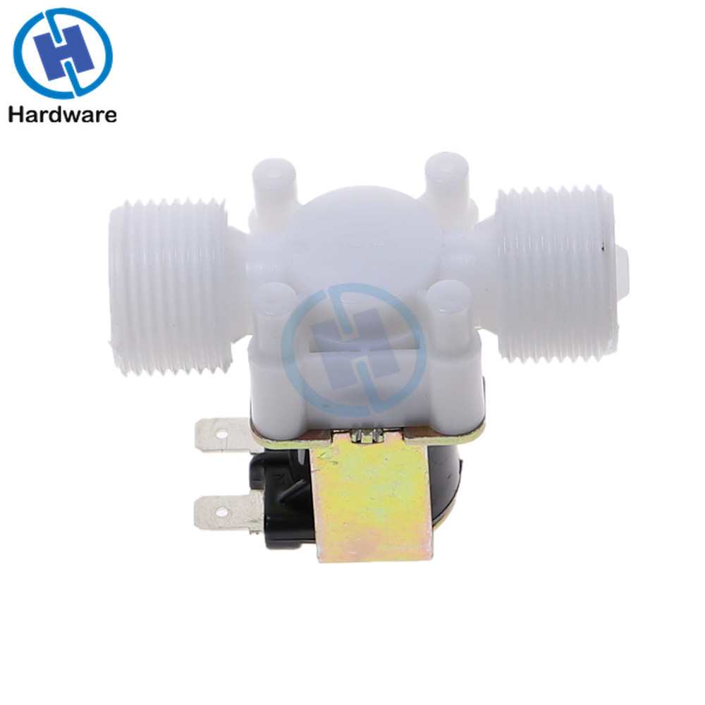 Válvula Solenoide eléctrica de rosca macho PP G3/4 ", dispositivo desviador de Control de agua N/C DC 12V