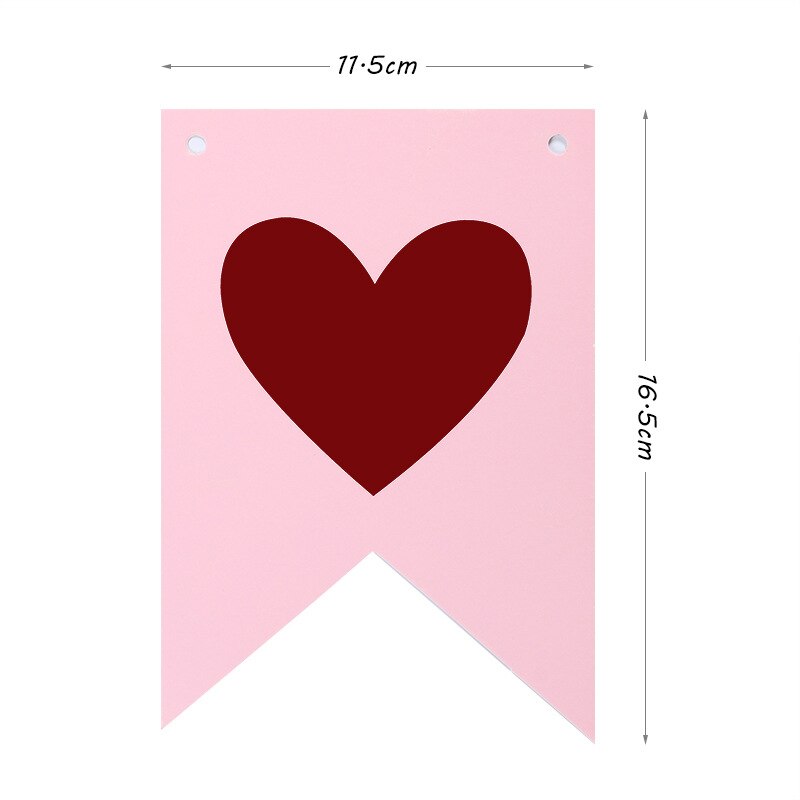 1einstellen ICH Liebe Sie Banner Papier Flagge Wimpel Banner Hochzeit Vorschlagen Ehe partei Glücklich Valentinstag Dekoration Liebhaber liefert