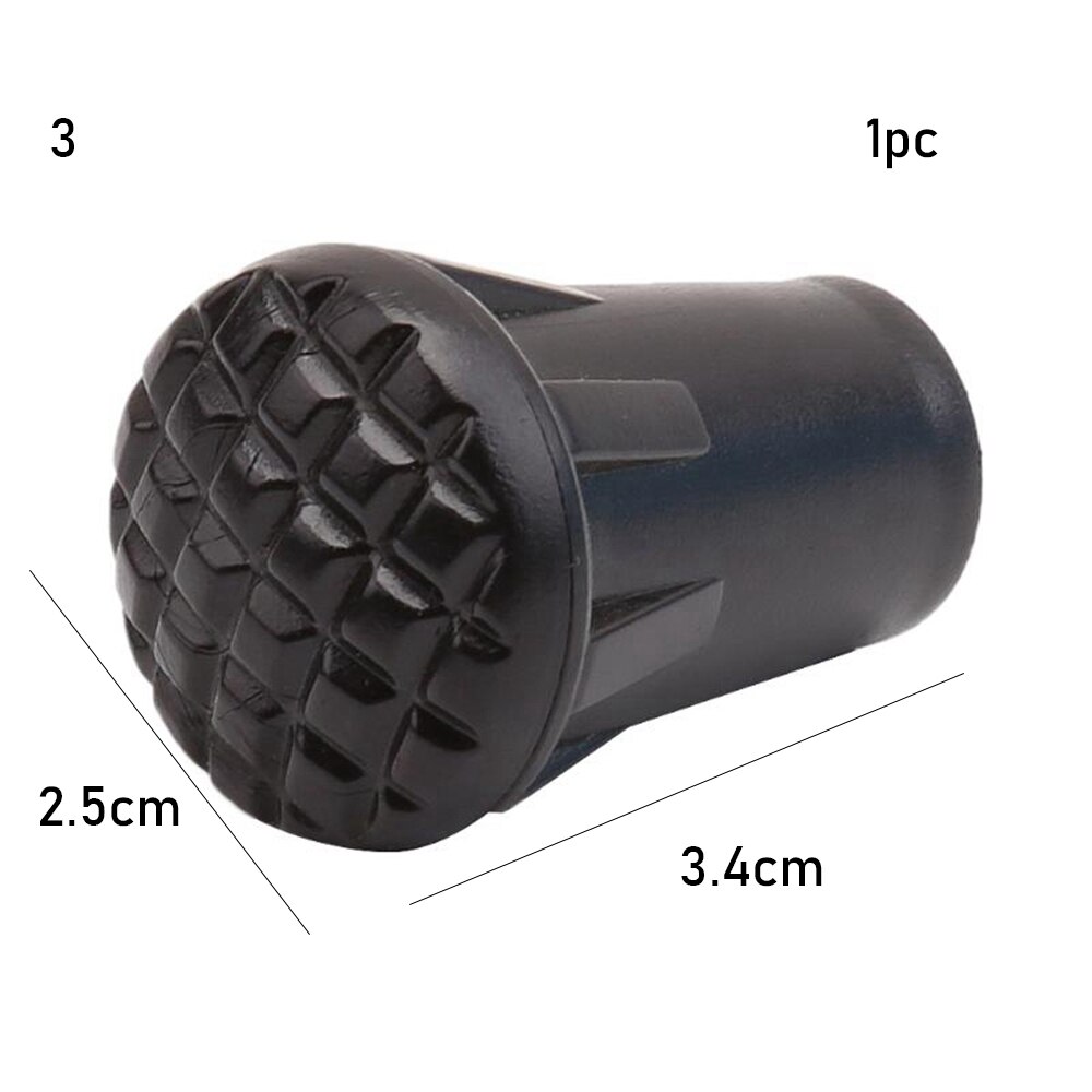 4Pcs Gummi Trekking Pole Ersatz Tipps Walking Stick Kopf Einstellbare Teleskop Wandern Bergstock Protektoren Zubehör: Style 3