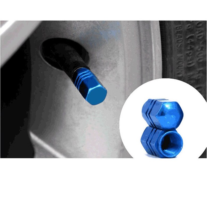 4 Uds tapon rueda coche tapones valvula coche enchufes de rueda de neumático de neumáticos Tapa Valvula para rueda de motocicleta tapas Theftproof aluminio rueda de coche Tapa de válvula tapas de válvula de aire tapone