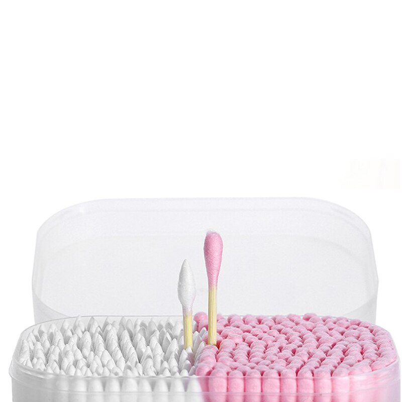 300Pcs/box Cotton Swab Wood Sticks Soft Cotton Buds Cleaning Of Ears