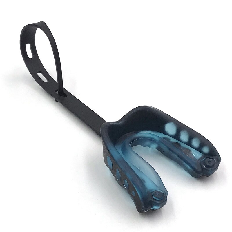 Rugby Mond Guard Grade Tand Protector Muay Voetbal Shock Sport Gebitsbeschermer Lip Bescherming Boksen Basketbal: Blue