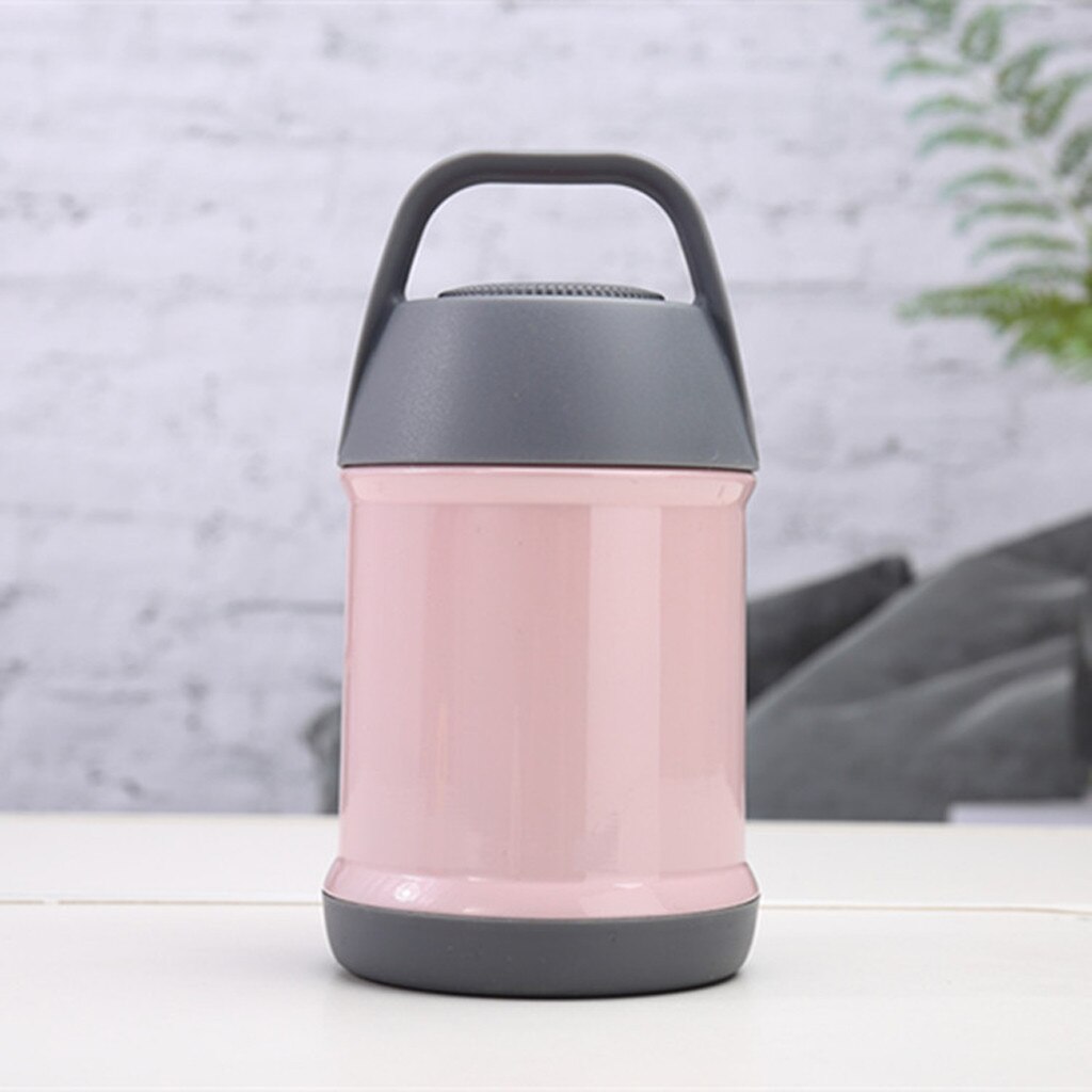 Vacuum Insulated Food Container Stainless Steel Insulated Food Braised Beaker for Home #x2: Pink