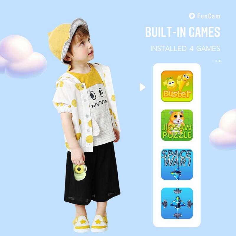 P8 Mini Kids Digital Camera Dual Lens Waterproof Camera