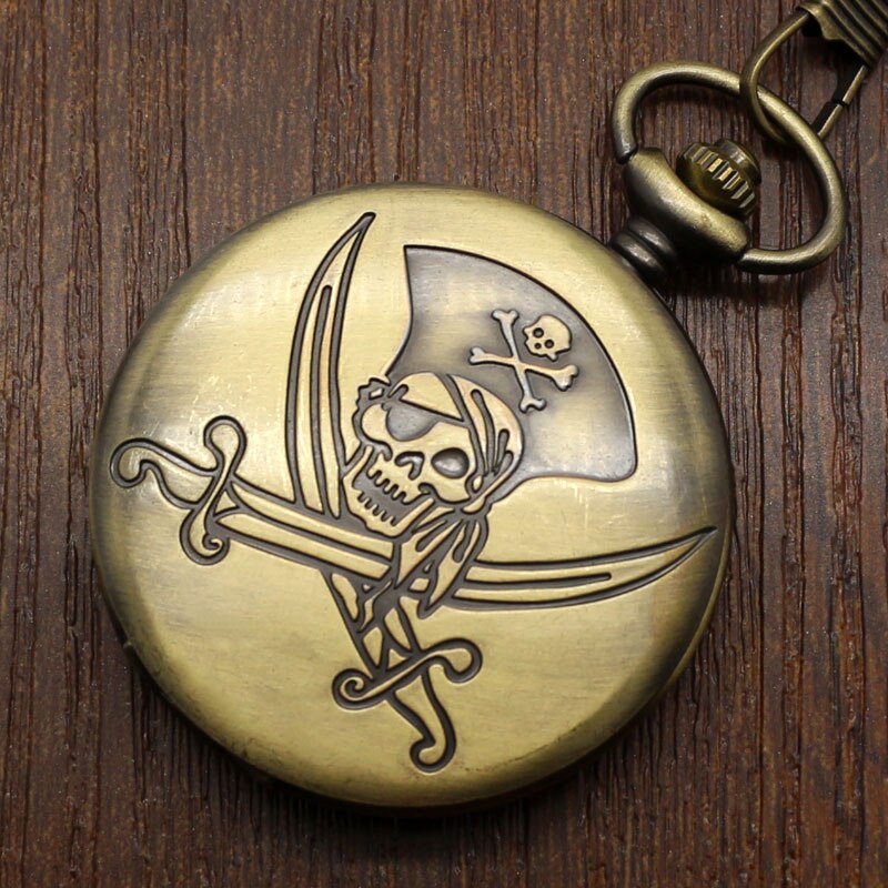 Vintage Mode Stijl Een Stuk Piraat Skull Quartz Za... – Vicedeal