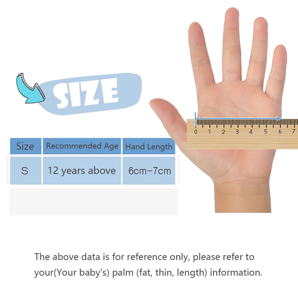 Guantes de látex desechables para niños, 20 unidades por caja, tamaño pequeño, gruesos, de grado alimenticio, resistentes al agua, antideslizantes