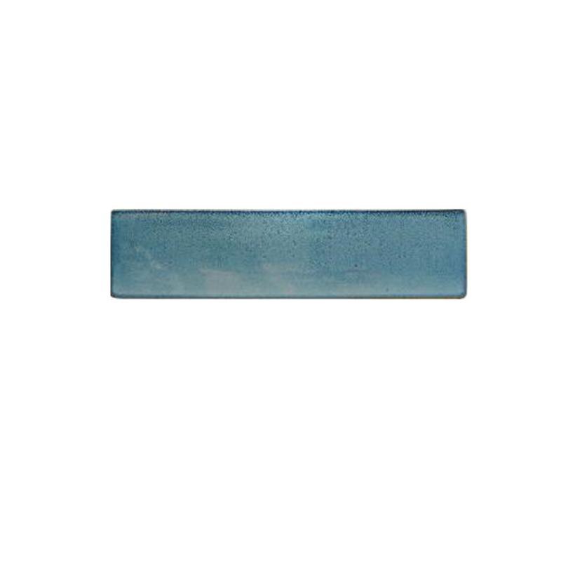 Japanese Style Sushi Plate Long Strip Dish Ceramics Snack Tray Serving Dish Tableware: Light Blue