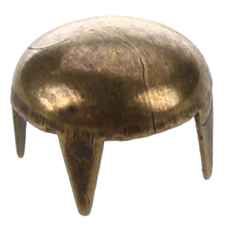 100Pcs 7Mm Round Rivet Cone Bronze Decorative Studs Rivet DIY Crafts With 100Pc 6Mm Silver Conical Rivet Screw Studs