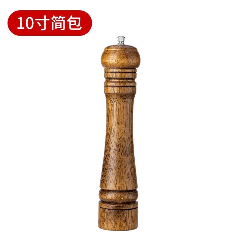 5 &quot;8&quot; 10 &quot;manuelle Pfeffermühle Holz Salz und Pfeffer Mühle Multi-zweck Menage Küche Werkzeug mit Würze Spender: 10 Zoll einfach Tasche
