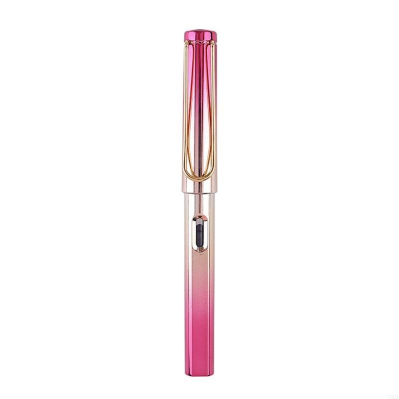 Fountain Pen Gradient Color Pen Body Piston-Filled for Calligraphy Practicing: Burgundy