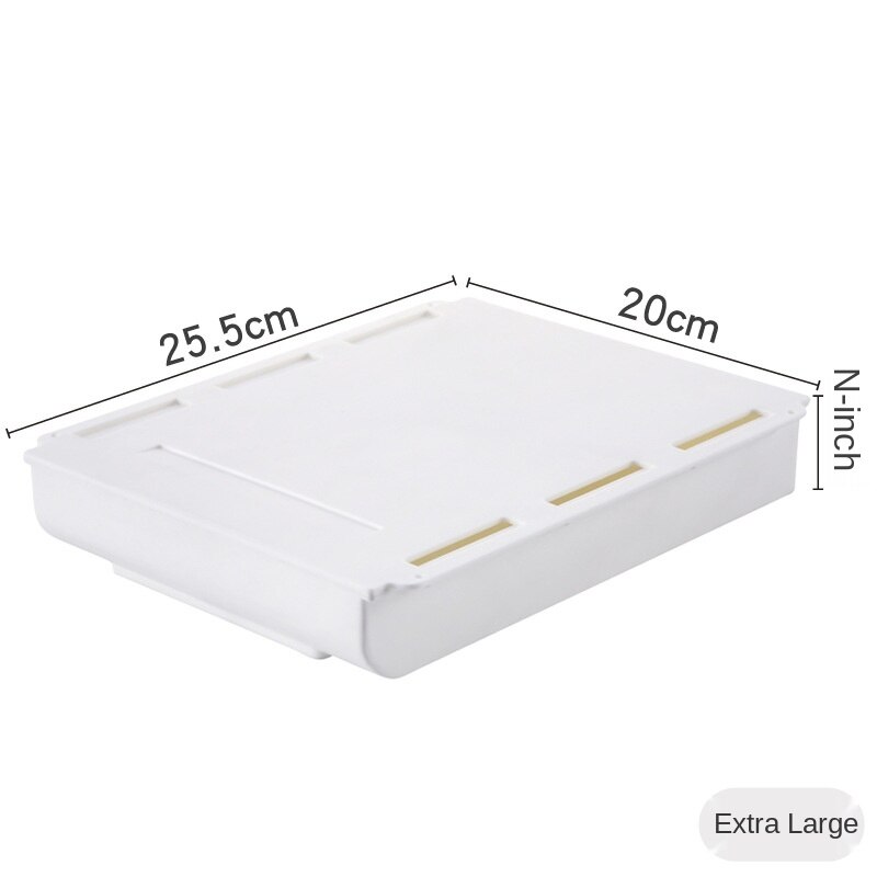 Desk Organizer Storage Box Free Punch Stationery Case Pencil Tray Pen Holder Office Stationery Desk Drawer Office Accessories: white large-sized