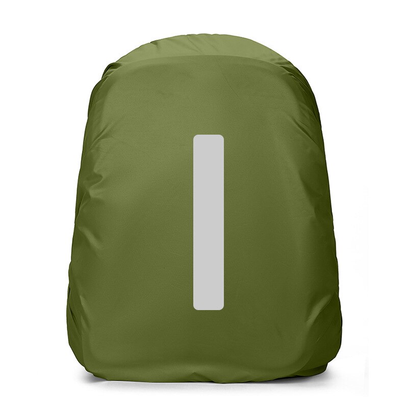 20-50l impermeável e capa de poeira mochila portátil acessórios capa de viagem com tira reflexiva de segurança noturna capa impermeável: Verde