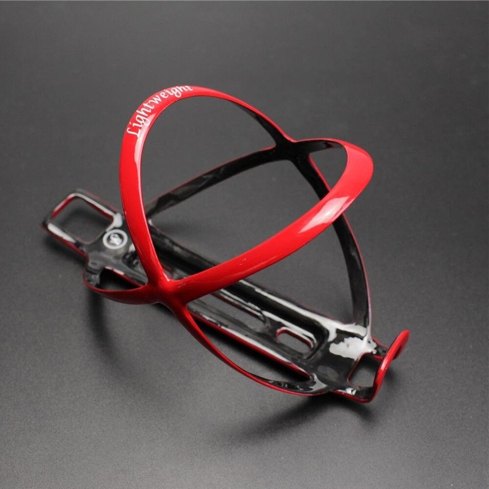 18g Bicycle Bottle Holder Caibon Fiber Ultralight MTB Road Bike Carbon Bottle Cage Holder Mountain Bike Lightweight Bottle Cage: Red without Box