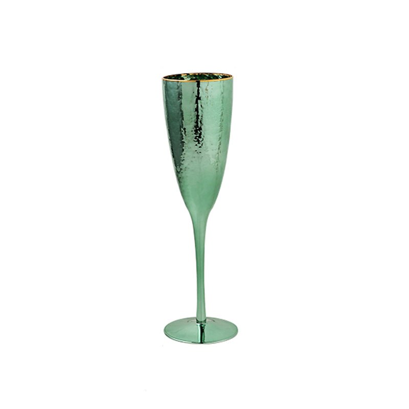 Verres à Champagne verre de vin vert scandinave | Tasse de thé, tasse de thé, lait citron tasses d&#39;eau, bar de cuisine, verres