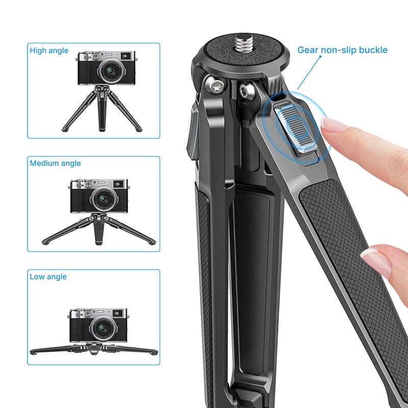 Ulanzi MT-37 Metal DSLR Camera Tripod 1/4'' Tripod Monopod Gimbal Stabilizer Accessories for Canon Nikon Sony DSLR