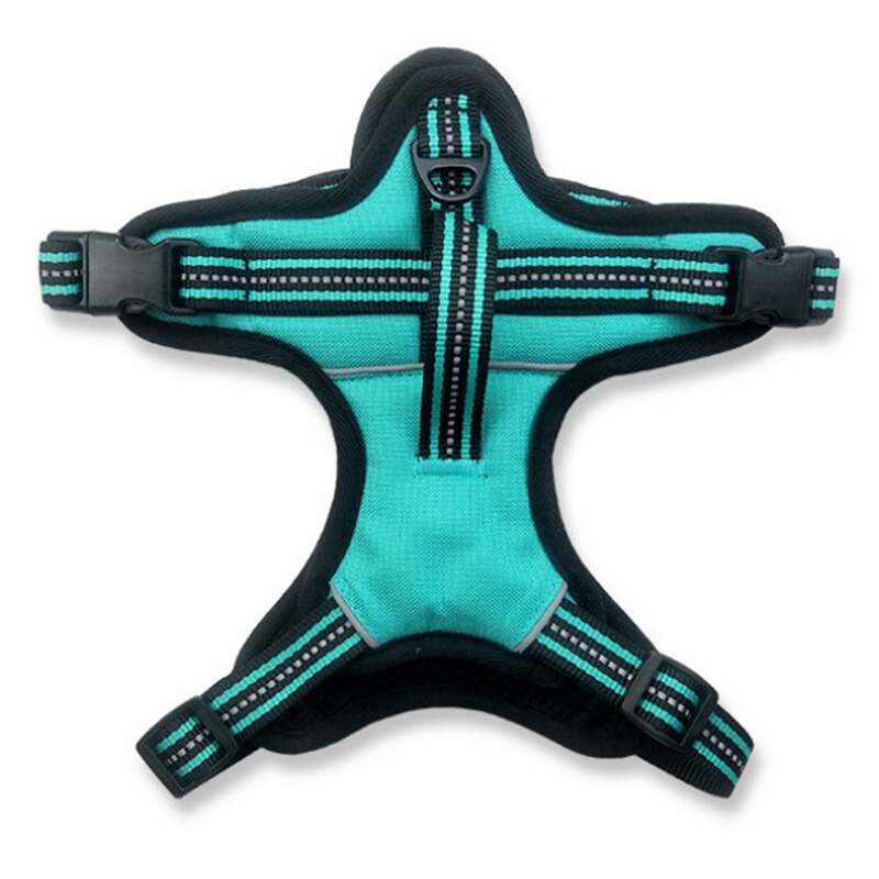Pet Dog Harness Leash With Adjustable Straps Chest Back Reflective Breathable Mesh Chest Strap Pet Dog Supplies