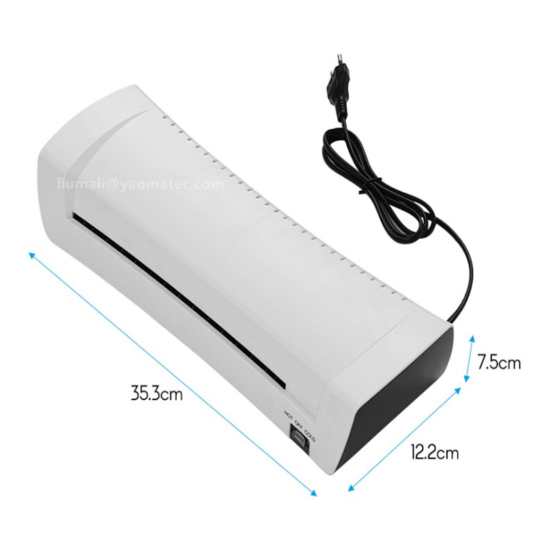 A4 Quick Warm-Up Laminator Machine and Cold Laminating Machine for Document Photo Picture Credit Card Home Office School Use