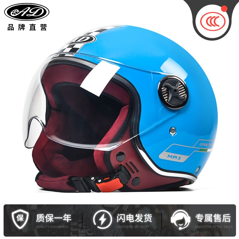 Motorcycle Casco Men Vintage Retro 3/4 Helmets motorbike Bike Bicycle Scooter Helmets Capacete Casque ruby helmet
