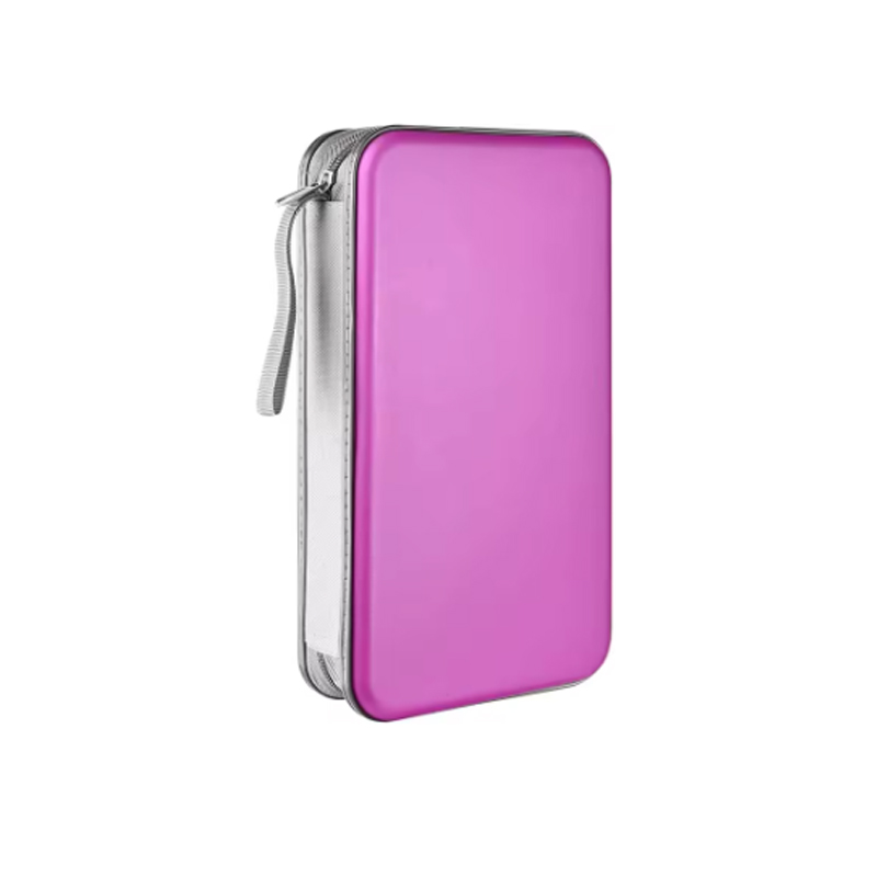 CD Case, DVD Case Holder 96 Capacity Hard Plastic CD DVD Disc Cases Storage Binder Wallet for Car Home Office Travel: PURPLE