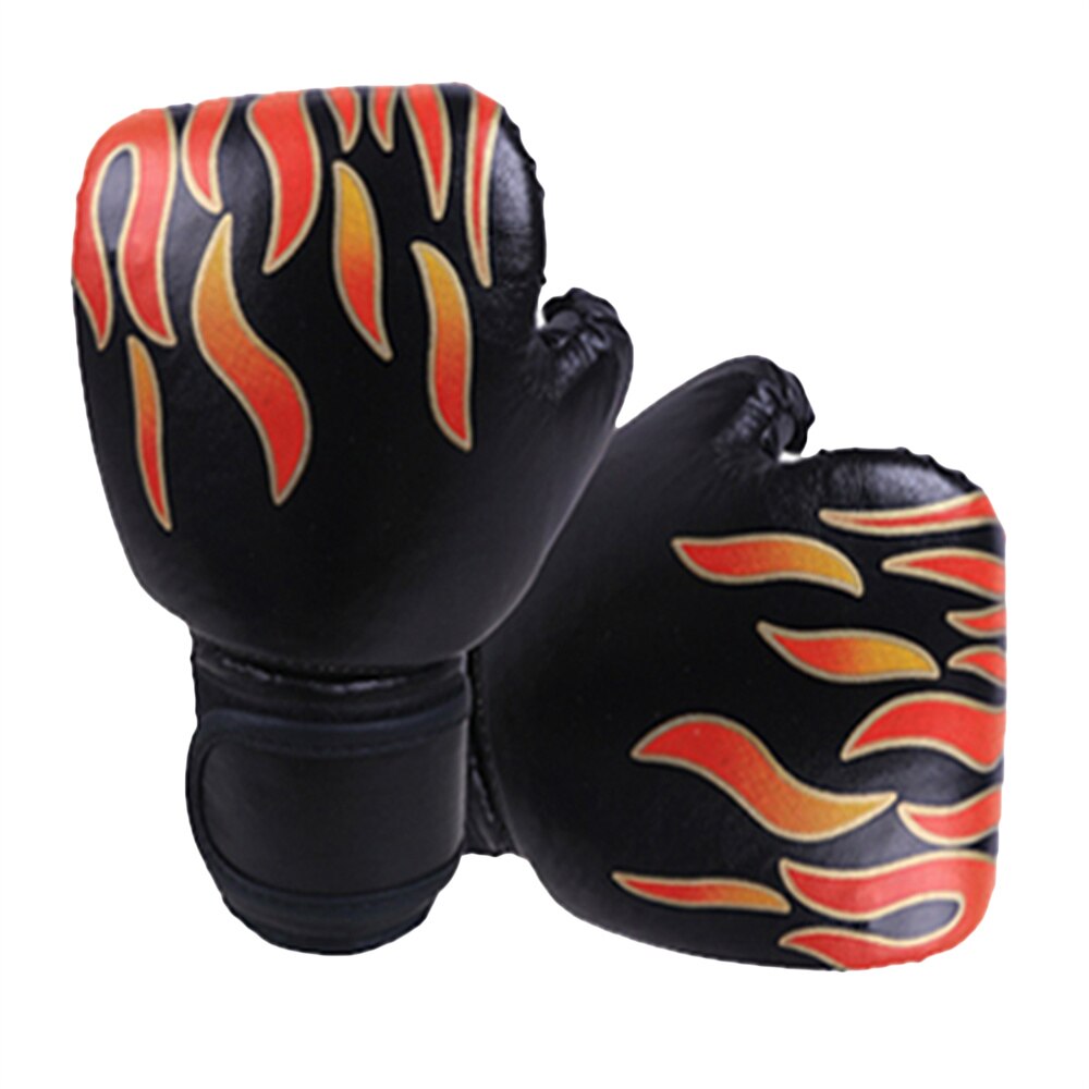 Boxing Gloves Flame Tiger Children's Training Gloves Teens Junior Kids Sparring Gloves for Punching Bag Kickboxing Sports