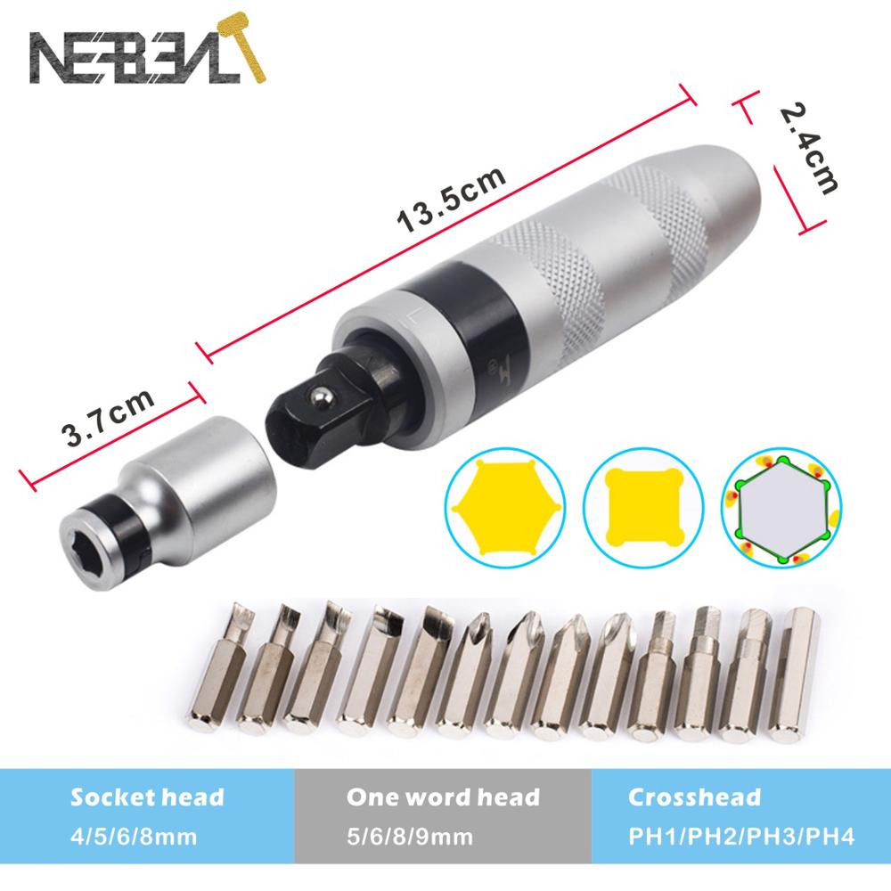 Multi-purpose Heavy Duty Shock screw Driver Chisel Bits Tools Socket Kit Impact Screwdriver Bits Screw Extractor