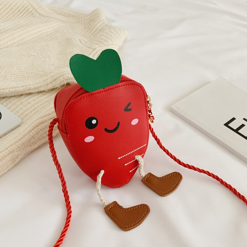freundlicher Taschen Nette Hässliche Meng Karotte Crossbody-tasche Karikatur Männer Und Frauen Baby Zubehör Tasche: verrotten