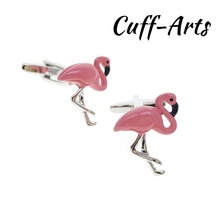 Manchetknopen voor Heren Flamingo Manchetknopen Shirt manchetknopen voor Mannen Gemelos Les Boutons De Manchette door Cuffarts C10276