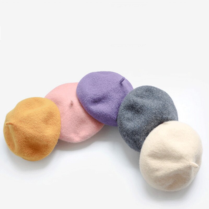 Baby Stuff Accessoires Wol Leuke Baret Meisje Stevige Baretten Herfst Winter Baby Warm Hoed Schilder Hoed Haar Props VOOR 2-5T
