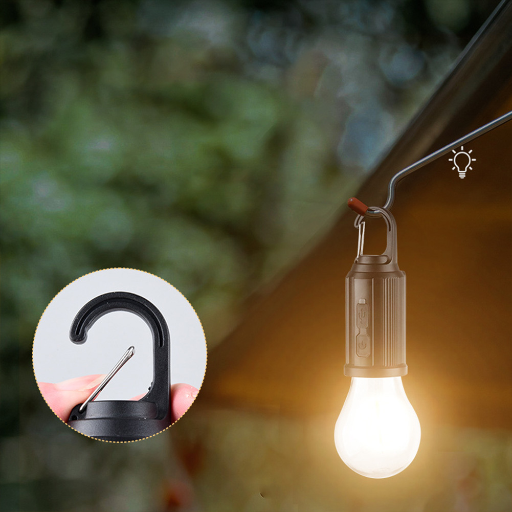 1-5pz Lanterna di illuminazione a portato solare con gancio Luce d'atmosfera per barbecue Ricarica USB Lampada portatile portatile impermeabile per barbecue da campeggio