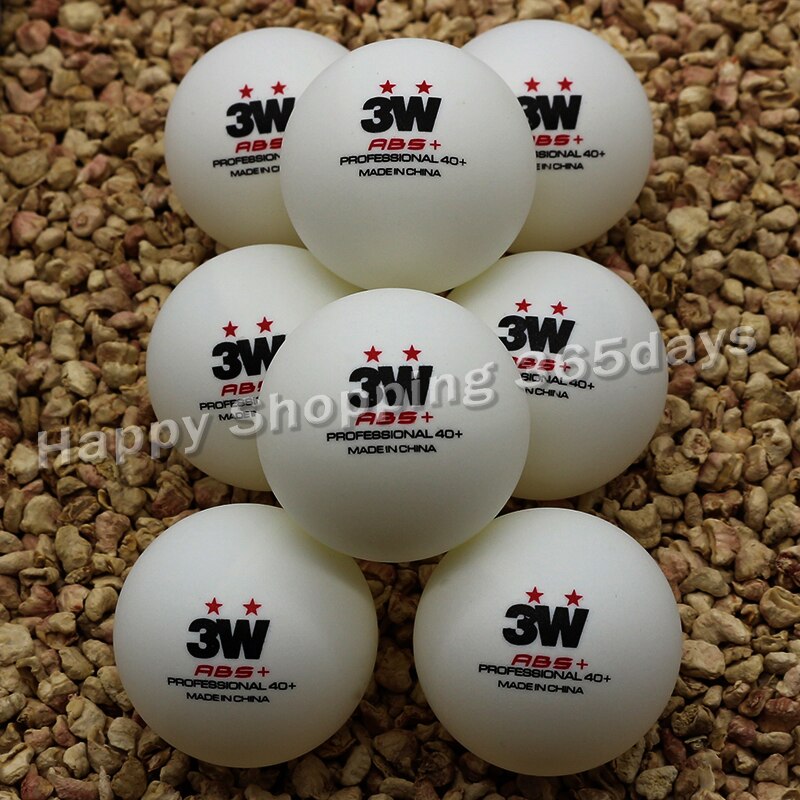 SANWEI 3W 2 Sterne 40 + ABS Neue Material Gesäumt Wird PP Ball Tischtennis Ball/Klingeln pong Ball