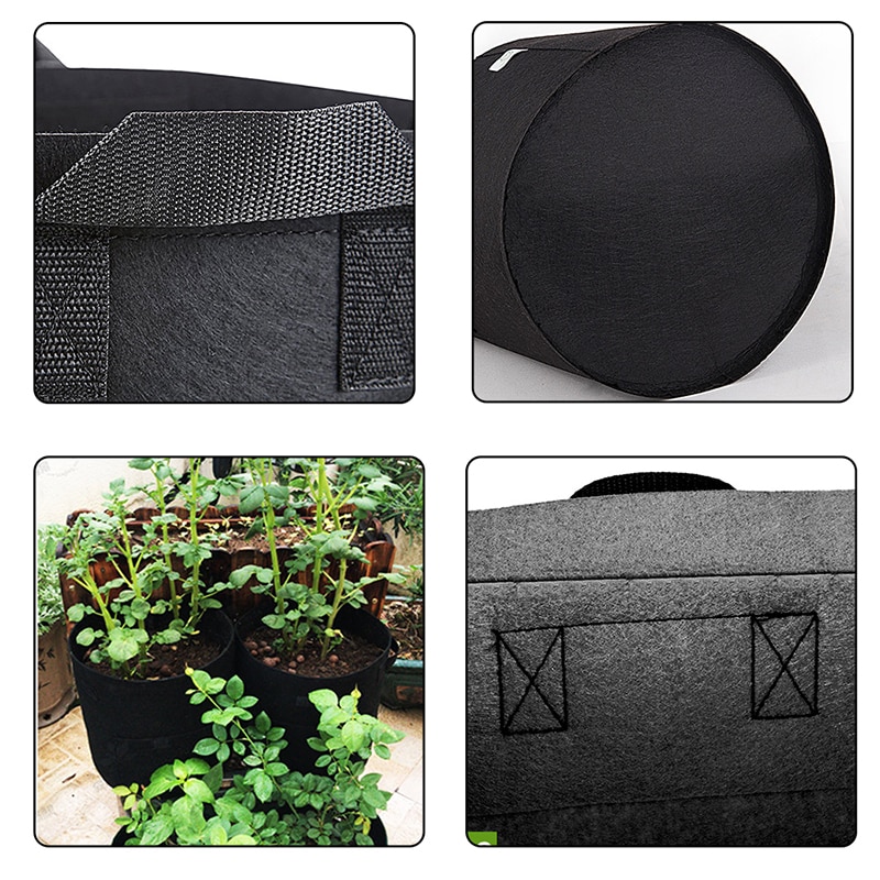 5 Size Plant Grow Bags Home Garden Potato Pot Greenhouse Vegetable Growing Bags Moisturizing Vertical Garden Bag Seedling