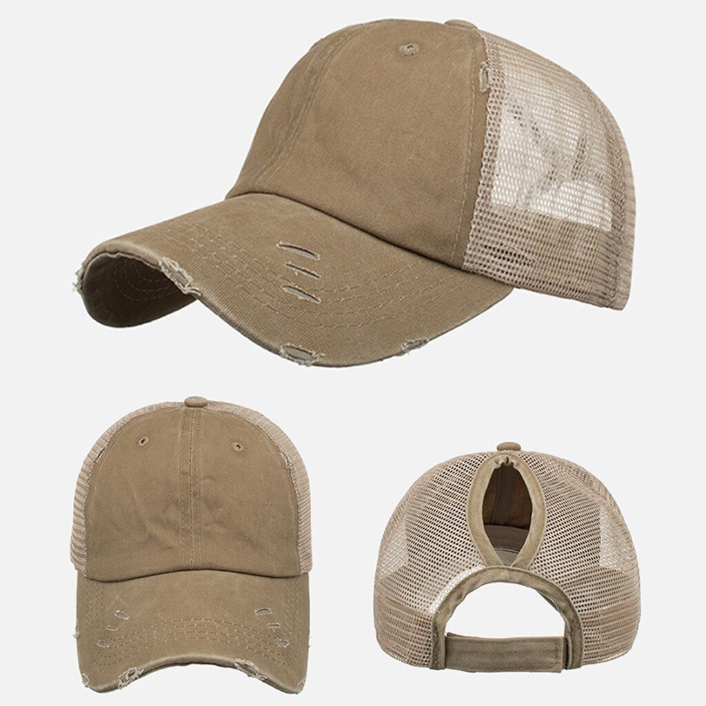 30 # gorra de béisbol ajustable de sombrero de béisbol con anillo de deportes al aire libre sol tapa para las mujeres de de los hombres del sombrero del Snapback: Khaki 