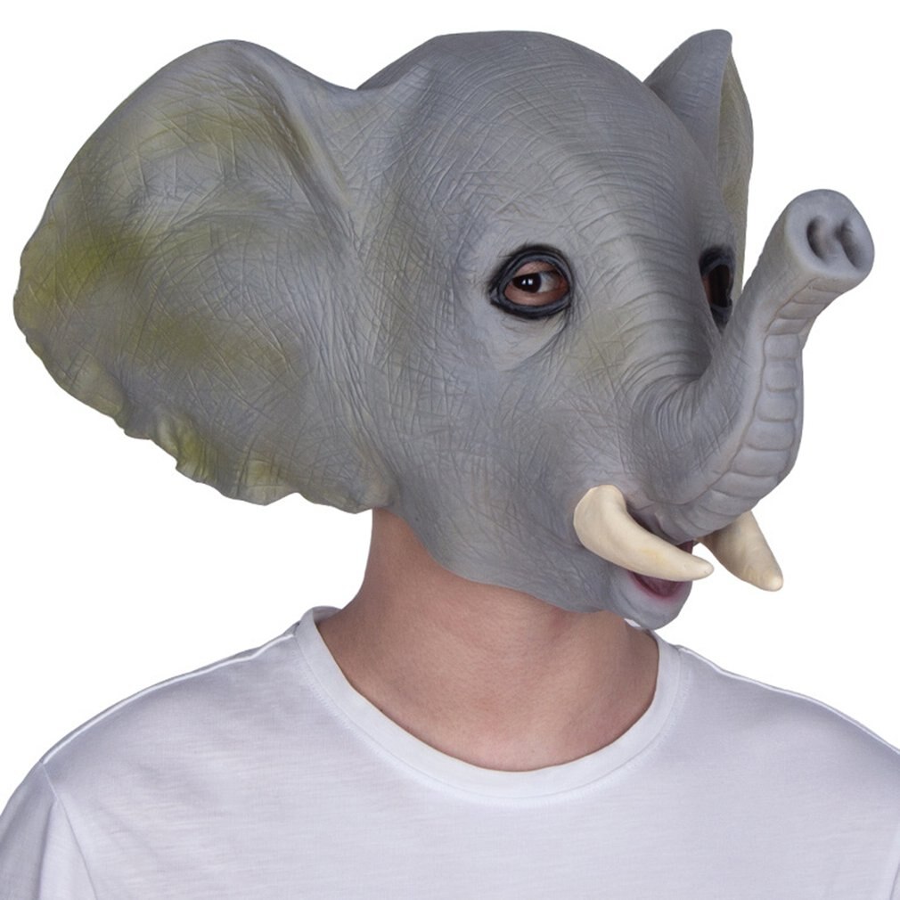 reticolo di Gomma Elefante Celebrazioni Maschera di Carnevale Del Partito Del Vestito Operato costume di reticolo Del Partito Maschera Animale Bambini Del Partito di Halloween Maschera