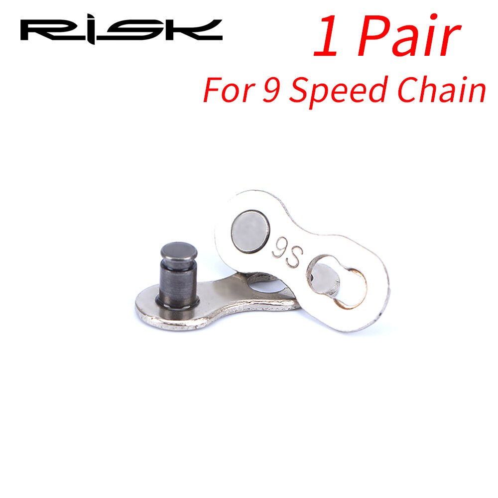 1 Pair Bicycle Chain Quick Link Mountain Bicycle Bike Chain Missing Quick Connector Master Link for 6 7 8 9 10 11 Speed Bicycle: RA110 9s 1pair