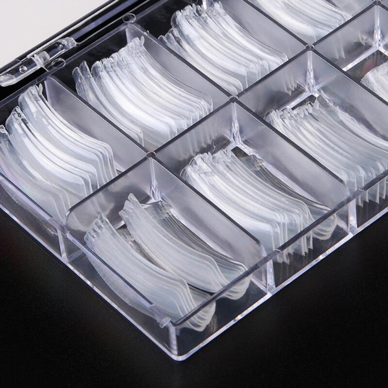 Nail Extended Flase Tips Guide Form Nail Art Salon Accessoires Manicure Tools Full Cover 100pcs/set UV Polygel Builder Gels